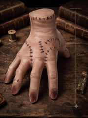 Halloween Hand Figurine with 2 Necklaces for Desktop Decor & Cosplay