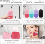 JIAOZHAZHA Face Ice Roller & Face Massager, Facial Beauty Ice Roller Skin Care Tools, Skin Care Products-For Face Eyes, Remove Fine Lines, Shrink Pores, Reduce Acne and Lubricate the Skin (Blue)