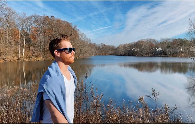 OhO sunshine OhO Bluetooth Sunglasses,Voice Control and Open Ear Style Smart Glasses Listen Music and Calls with Volume UP and Down,Bluetooth 5.0 Audio Glasses and IP44 Waterproof, unisex-adult