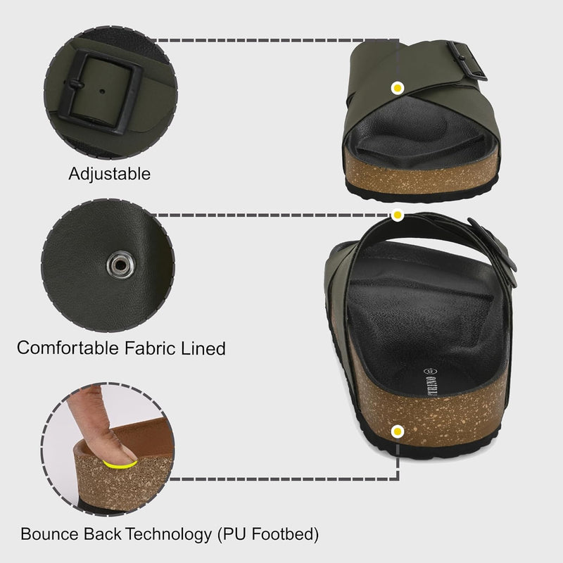 Centrino 7311 mens Cushion Sliders/Slippers | PU Padding on the Footbed | Bounce Back Technology | Comfortable & LightWeight | Waterproof & Everyday Flip Flops for Men and boys