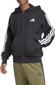 mens M 3S FL FZ HD Hoodie - BLACK/WHITE