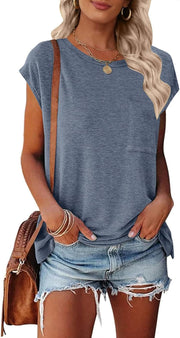 womens Classic Blouse - Blue