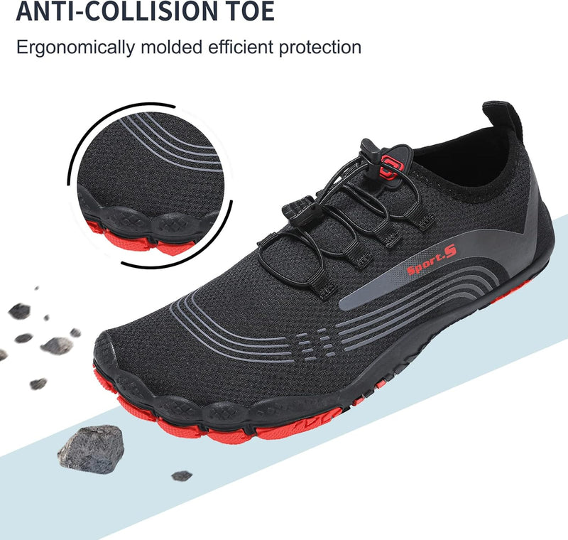 OUSIMEN Water Shoes Womens Mens Quick-Dry Non-Slip Soft Barefoot Swimming Shoes for Pool Beach Aqua Sports Outdoor Surf Water Park Yoga Shoes