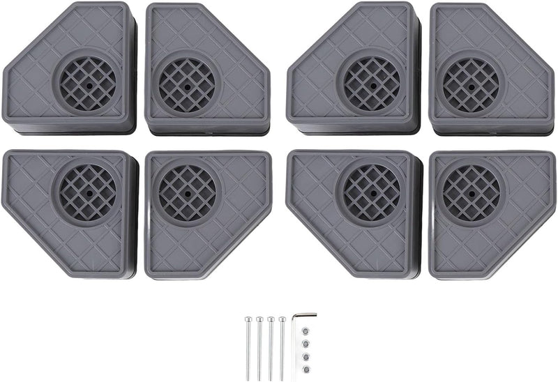 Washing Machine Foot Pad, 4PCS Practical Universal Washing Machine Anti Vibration Pads Shockproof Noise Canceling Washer Dryer Stabilizer Support Feet