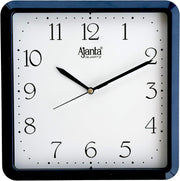 Ajanta Plastic Step Movement Wall Clock (Blue, 9 Inch) - Analog - Blue Standard
