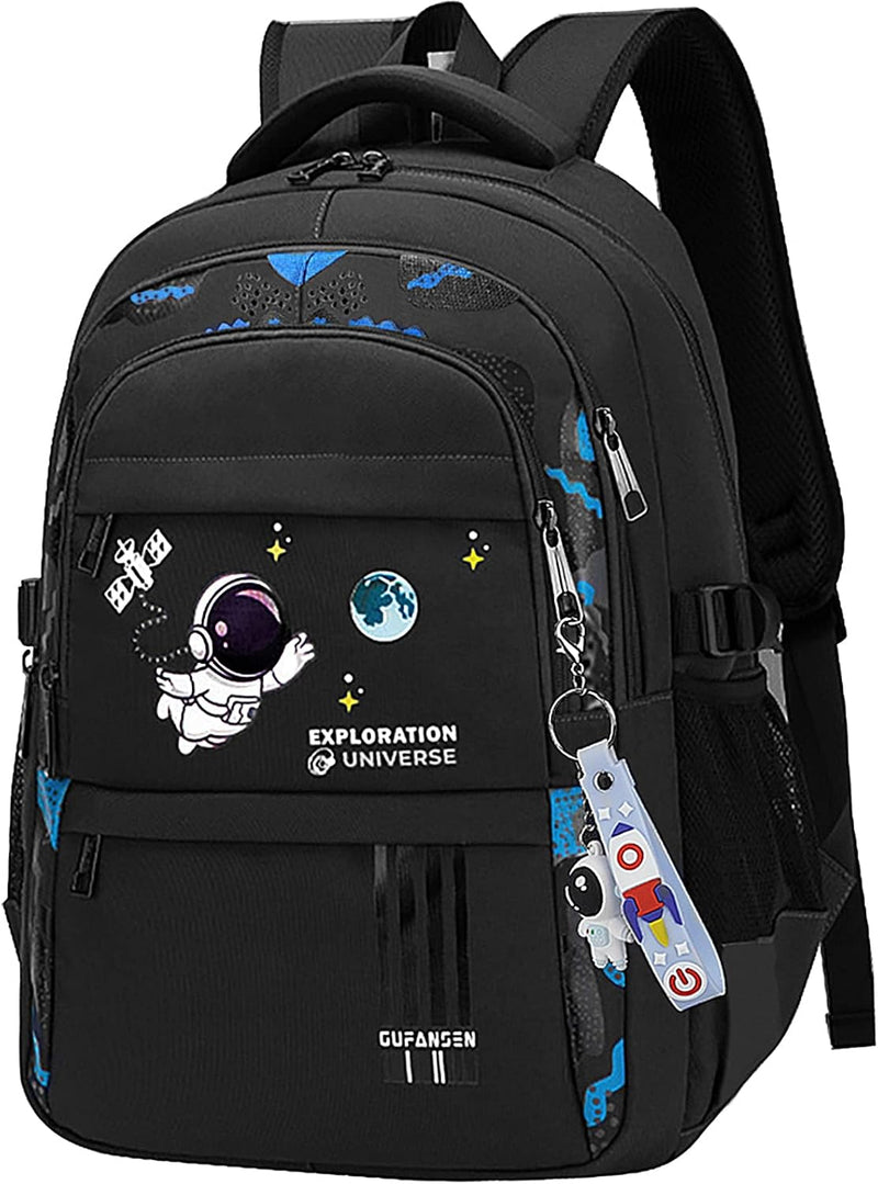 Astronaut Backpack for Boys Teens, Large Capacity School Bag Bookbag for Kids Elementary Middle