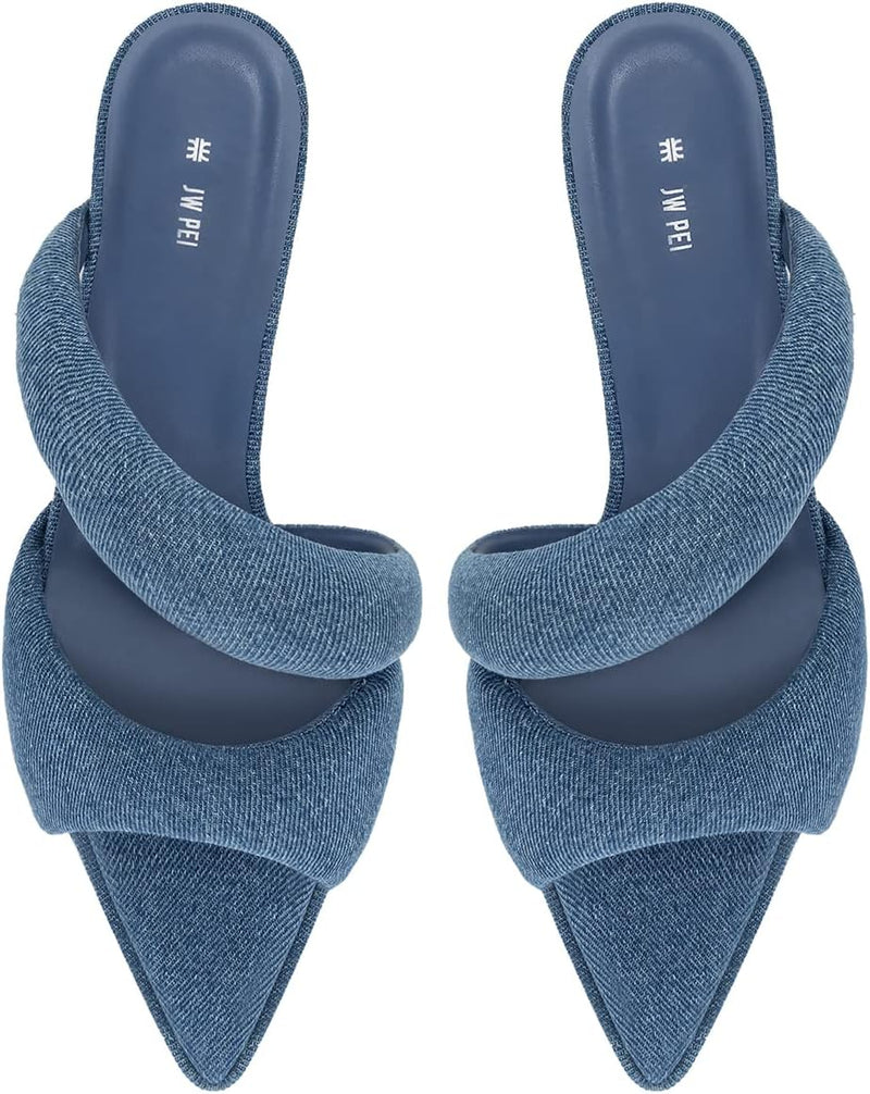 JW PEI Women's Sara Mule Heeled Sandals