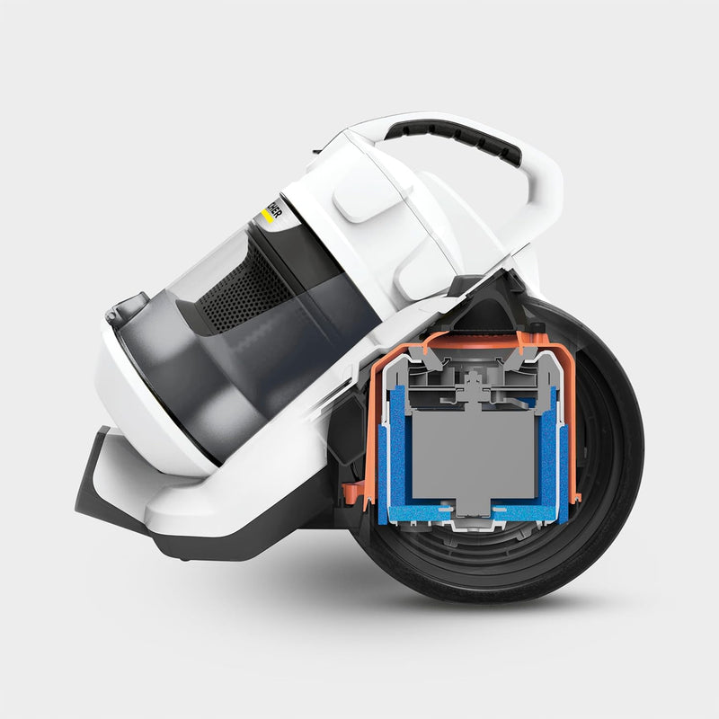 Karcher VC 3 Plus Bagless Vacuum Cleaner Compact Multi-Cyclone Technology with HEPA 13 Filter for Efficient Home Cleaning