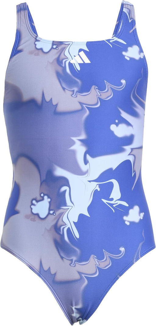Girl's Tie Dye V-Back Swimwear - Blue
