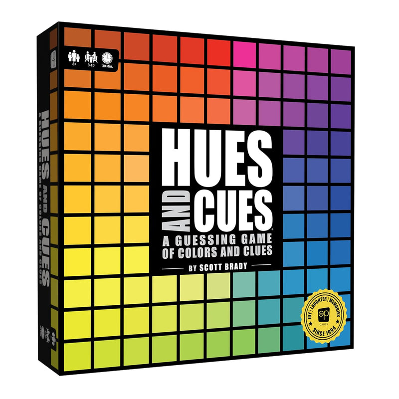 USAopoly Hues and Cues: Multicolor Party Board Game for 3 to 10 Players, Ages 9+
