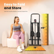 Vertical Climber, Pro Stair Stepper for Full-Body Workout, Compact & Foldable Cardio Exercise Stair Climber with Extended Step Range, Improved & Adjustable Handlebar & Pedals (Random Color)