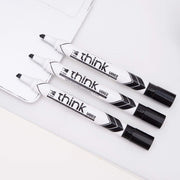 Deli Think 2-5mm Chisel Tip Dry Erase Markers 1x12Piece, Black