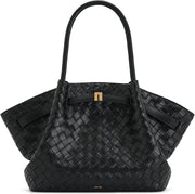 Women's Hana Medium Tote Bag - Weave Black