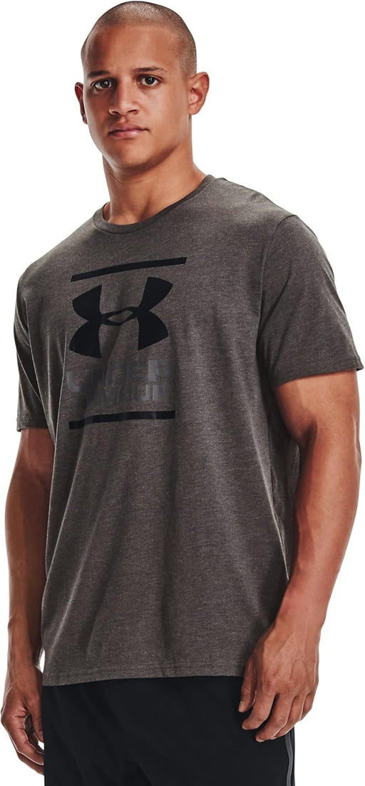 Men's UA Gl Foundation Ss T-Shirt - Grey (Charcoal Medium Heather/Graphite/Black)