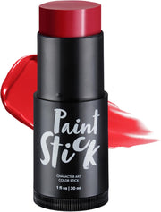 Spooktacular Creations Halloween Makeup Face and Body Paint Makeup Stick , Oily Waterproof Foundation Stick for Cosplay Zombie Skeleton Clown for Adult Party Dress Up (1 Oz, White ) - pink