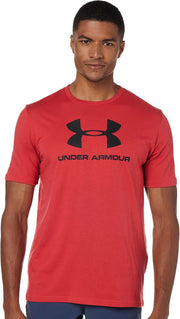 Men's UA SPORTSTYLE LOGO SS Short Sleeve (pack of 1) - Chakra / Black / Black