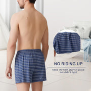 BAMBOO COOL Mens Boxers Short Classic Fit Soft Casual Underwear Loose Comfortable Breathable Boxer Shorts for Men 3 Pack