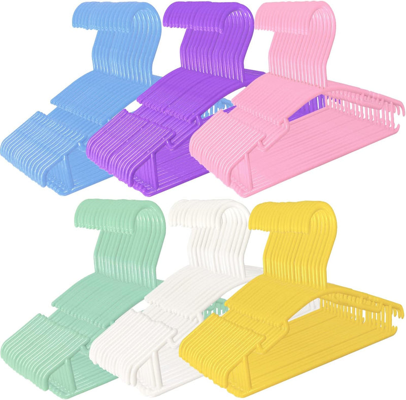 GoodtoU Baby Hangers Kids Hanger Plastic Toddler Hangers Childrens Infant White Hangers 80 Pack