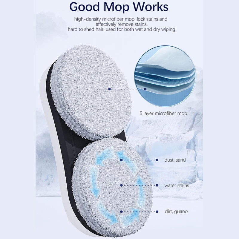 gernie Window Cleaner Robot, Smart Glass Cleaning Robotic with Intelligent Planning and 5600Pa Strong Suction, for Windows up to 6 x 4m - UK Plug, 90-240V