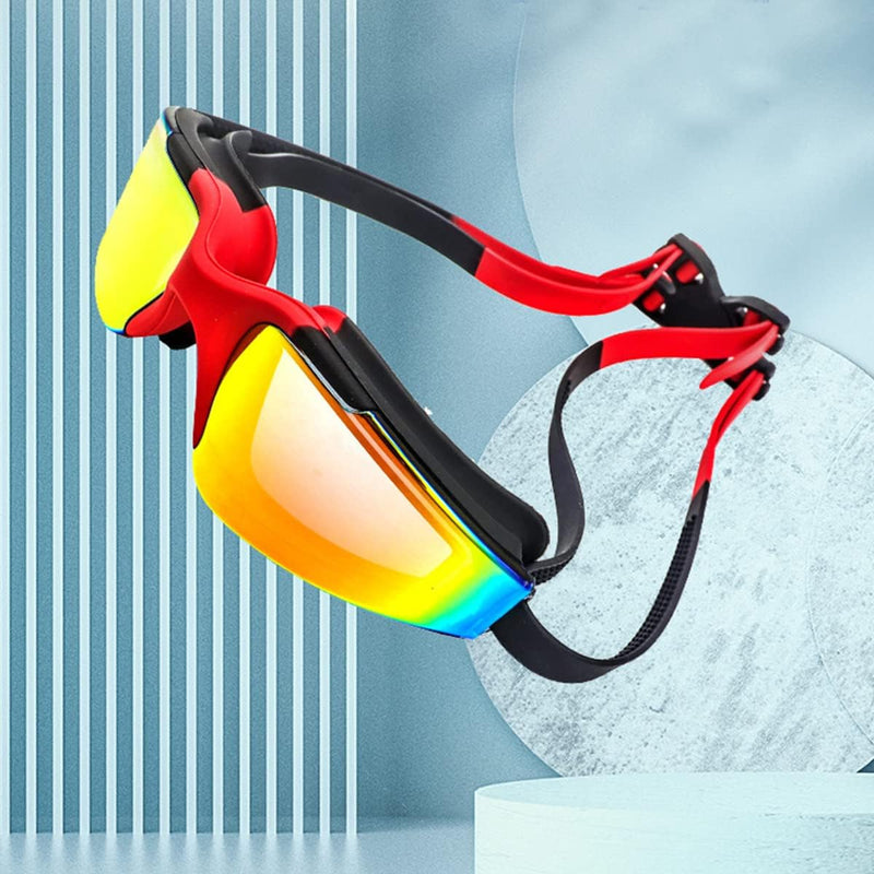 Electroplating Swimming Goggles Adjustable UV Protection Swimwear Anti-Fog Swim Diving Water Glasses for Men Women Diving Water Sports Eyewear - One Size
