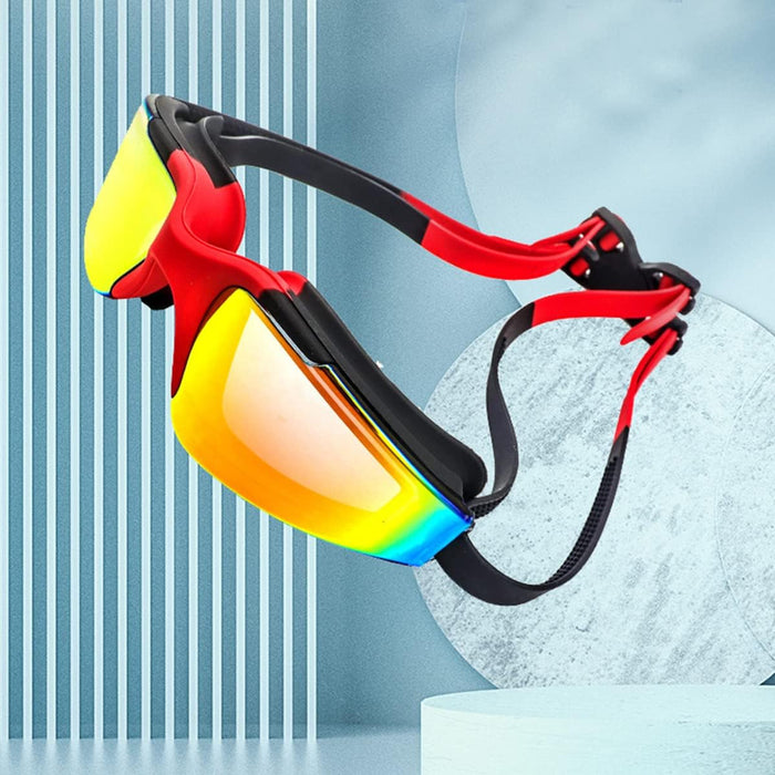 ECVV Electroplating Swimming Goggles Adjustable UV Protection Swimwear Anti-Fog Swim Diving Water Glasses for Men Women Diving Water Sports Eyewear