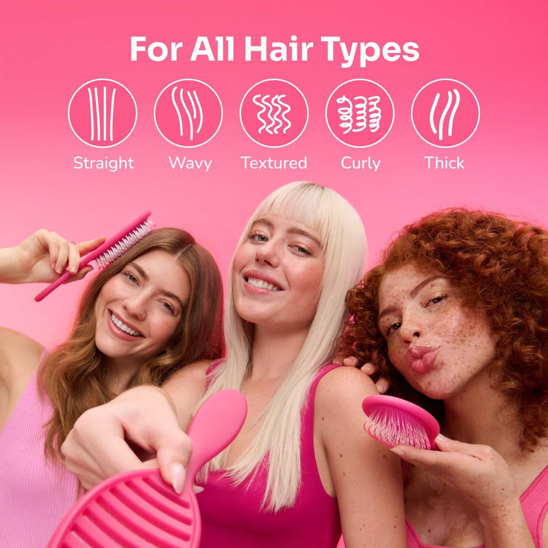Wet Brush Speed Dry Hair Brush - Color Wash, Watermark - Vented Design and Ultra Soft HeatFlex Bristles Are Blow Dry Safe With Ergonomic Handle Manages Tangle and Uncontrollable Hair - Pain-Free