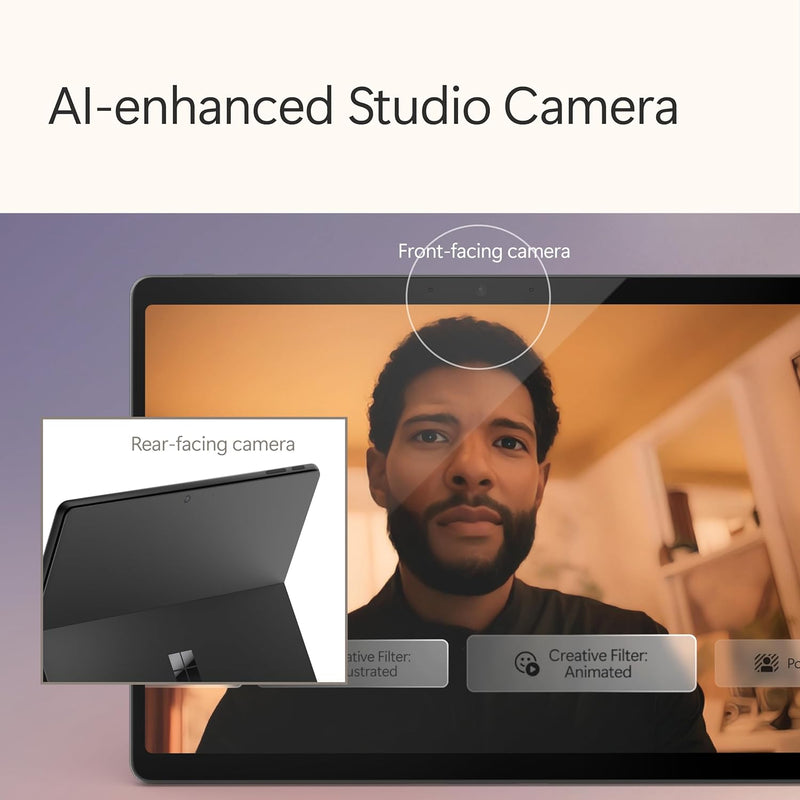Microsoft Surface Pro (11th Edition - 2024), Copilot+PC, 2 in 1, 13'OLED upto 120Hz Display, Snapdragon X Elite, Qualcomm Hexagon with 45 TOPS NPU, Qualcomm Adreno GPU, 16GB RAM, 512GB SSD, Platinum