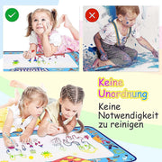 SKY-TOUCH Magic Water Doodle Mat,Extra Large Mess Free Colouring Baby Paint Mat,Aqua Water Doodle Mat,Mess Free Colouring Mat,Toddler Toys for 2 3 4 5 Year Old Boys Girls,100 80cm