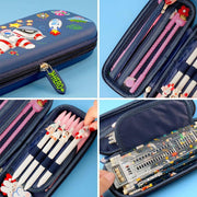 3D EVA Pencil Case Organizer - Cute Dinosaur Design for Kids, Boys, Girls, Teens - Large Capacity School Supply Organizer, Durable Hard Shell Pen Box, Stationery Pouch for Students