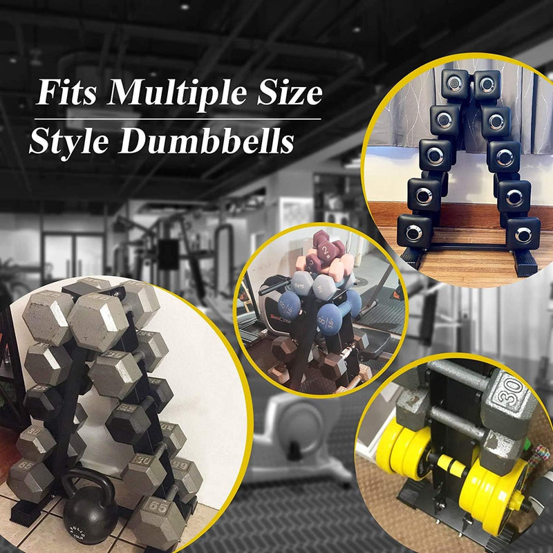 Max Strength Dumbbell holder Durable storage for fitness weights Bar A-Frame dumbbell weight rack Fitness A-Frame Dumbbell Rack Stand Pairs Weight Rack for Dumbbells (6 PAIRS)