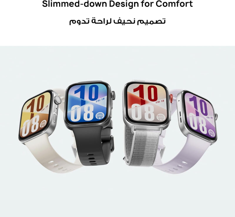 WATCH FIT4 SmartWatch, 1.82â Display, 100+ Sports modes, Fitness Tracker, HeartRate Monitor, upto 10-Day Battery Life, iOS&Android, Grey, 3 months additional HuaweiCare+(Amazon Exclusive)