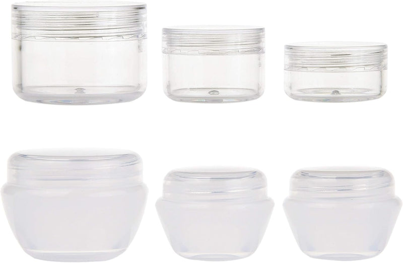 Travel Bottle Set - Refillable - TSA/Airline Approved - 12 Bottles and Jars - 3 Tools (Pipette, Funnel and Mini Spatula) - For Downsized Portions of Your Favorite Cosmetics, Lotions and Creams