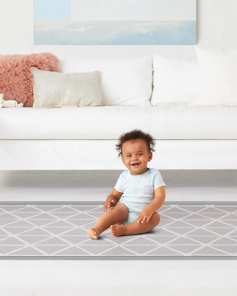 Skip Hop Reversible Playmat-Little Travellers, Grey