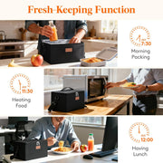 Insulated Lunch Bag 6.5L, Small Cooler Bags for Men Women Adult, Waterproof Packed Lunch Box, Leak-Proof Thermal Tote for Work, Picnic, Outdoor, Beach, Camping, BBQ, Travel