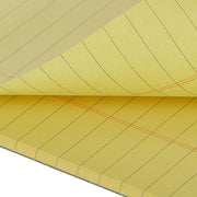 MARKQ Writing Pad 50 Sheets Single line Legal Notepad, A4 Notebook Sheets for School, College, Office Supplies (Yellow) - Yellow