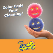 Scrub Mommy - Dish Scrubber + Non-Scratch Cleaning Sponges Kitchen, Bathroom + Multi-Surface Safe - Dual-Sided Dish Sponges for Scrubbing + Wiping Spills (3 Count) - Online Exclusive - 3 Count (Pack of 1) Exclusive Scrub Mommy