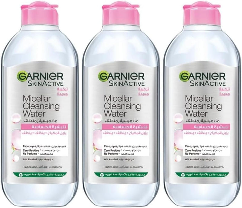 Skin Active Micellar Water Classic 400ml - Makeup Remover - 400 ml Classic (Pack of 3)