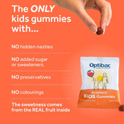 Kids Gummies - Kids Probiotic with Vitamin D & Calcium for Immune System Support & Gut Health and 2 Billion Bacterial Cultures - 30 Vegan Gummies