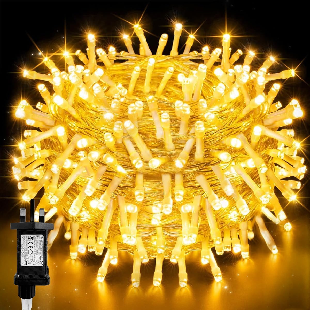 T Tersely Plug-in Fairy String Lights 5M 50 LED, 8 Lighting Modes – image 1