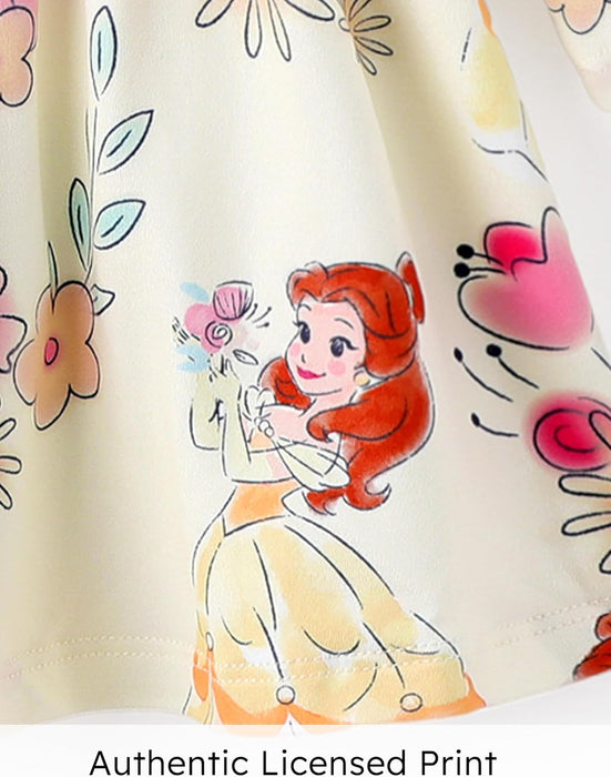Disney Stitch Minnie Mouse Princess Frozen Girls Tie Back Dress Tween Kids Off Shoulder/Short Sleeve Smocked Outfit 2-13Years