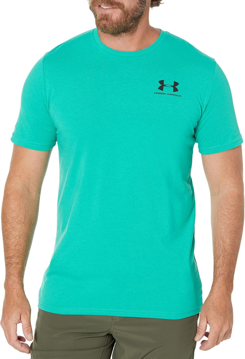 Men's Sportstyle Left Chest Short-sleeve T-shirt T-Shirt - (509) Birdie Green / Black / Black