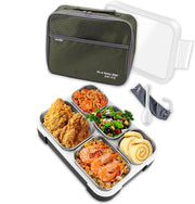 Insulated Bento Lunch Box Stainless Steel, 4 Removable Compartments For Adults & Kids With Lunch Bag Microwave/Dishwasher/Freezer Safe BPA Free, Leakproof Purple, 1060 ML - Green, 1000 ML