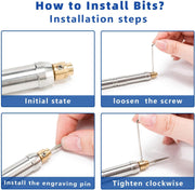 High-Speed Cordless Engraving Pen - Rechargeable, Precision Carving Tool for Metal, Wood, Glass & More, 35000 RPM