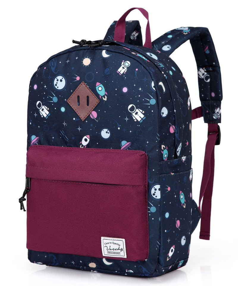 VASCHY Girls' Primary School Bag, Backpack for Children, Girls, Boys, Waterproof, Lightweight, Cute 4-6 Years Old School Bag for Kindergarten with Chest Strap Suitable for A4