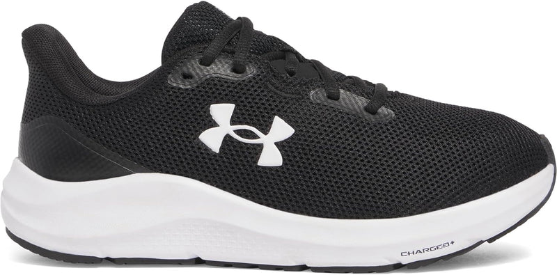 Women's Ua W Charged Pursuit 4 Running Shoe - Black / White