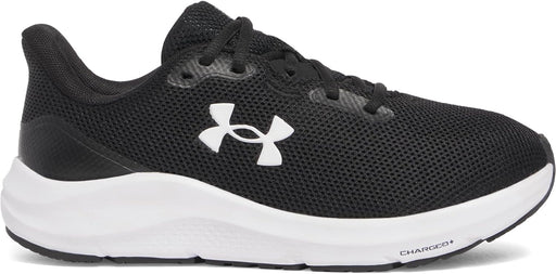 Women's Ua W Charged Pursuit 4 Running Shoe - Black / White