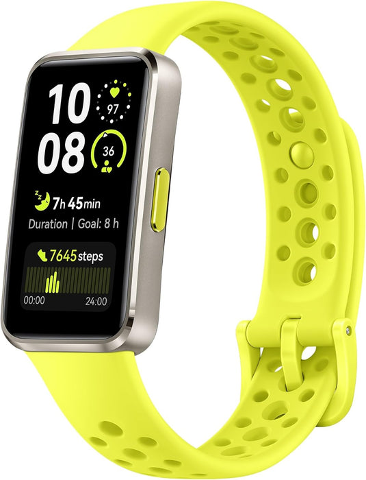 HUAWEI Band 10 Smart Watch, Metallic Design and Comfortable Wearing, Pro-level Sleep Analysis, Emotional Health Aid, 100 Workout Modes, Robust Battery Life, IOS and Android, Blue