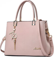 Womens Purses and Handbags Shoulder Bags Ladies Designer Top Handle Satchel Tote Bag - Dark Pink