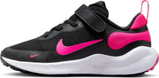 REVOLUTION 7 PSV unisex-child LACED SHOES - BLACK/HYPER PINK-WHITE
