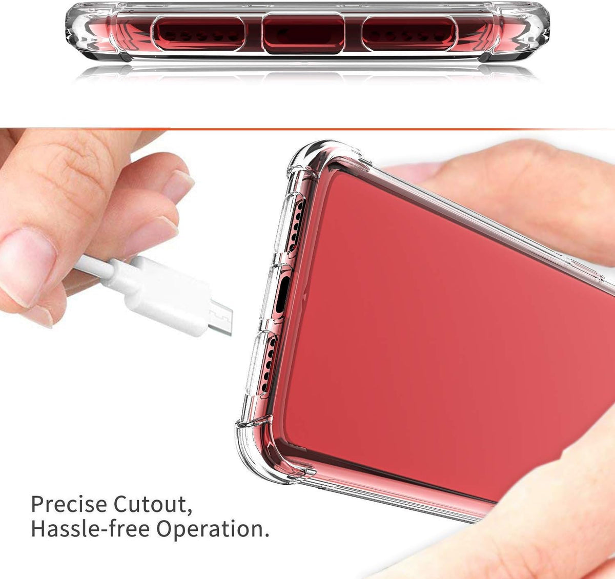 Oneplus 7 & Oneplus 6T Case Cover Bumper Shell Soft TPU Silicone Clear Transparent Cover Shockproof for Oneplus 7 & Oneplus 6T by Nice.Store.UAE – image 3